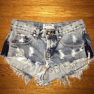 FINAL PRICE DROP One teaspoon denim jean shorts